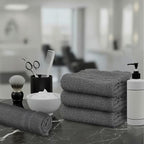 24 Pack Dark Grey Hand Towel 100% Cotton Spa Towel – 16x27 inches Highly - Image 5