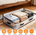6 Pack Under Bed Storage Bags, 75L Foldable Clear Storage Containers - Image 4