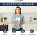 LANE LINEN Cotton Kitchen Towels Set, Quick-Drying Dish Towels, Tea Towels - Image 2