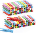 100pcs Colored Clothespins Wooden Heavy Duty Clothes Pins by Tecbeauty