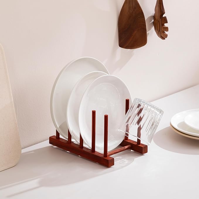 HBlife 4pcs Padauk Dish Drying Rack - Image 3