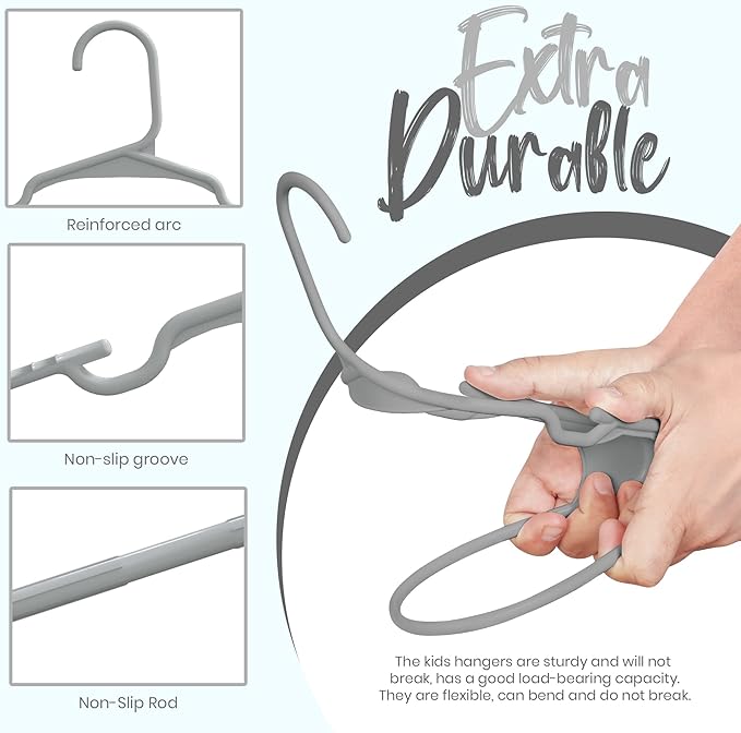Utopia Home 60 Pack Kids Hangers - Image 4