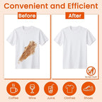 Stain Remover Wet Wipes Bulk, Individual Wrapped Clothes Portable Travel Messy - Image 3