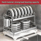 Dish Drying Rack, Double Layered countertop Kitchen Organizer - Image 4