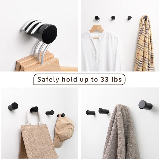 Wooden Black Wall Hooks - Image 4