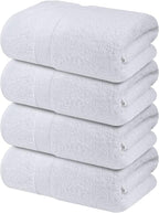 Infinitee Xclusives Luxury 100% Ring-Spun Cotton White Bath Towels Set of 4 – - Image 7