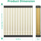 Large Telescopic Draining Rack, Non-Slip Silicone Rolling Dish Drainer Roll - Image 7