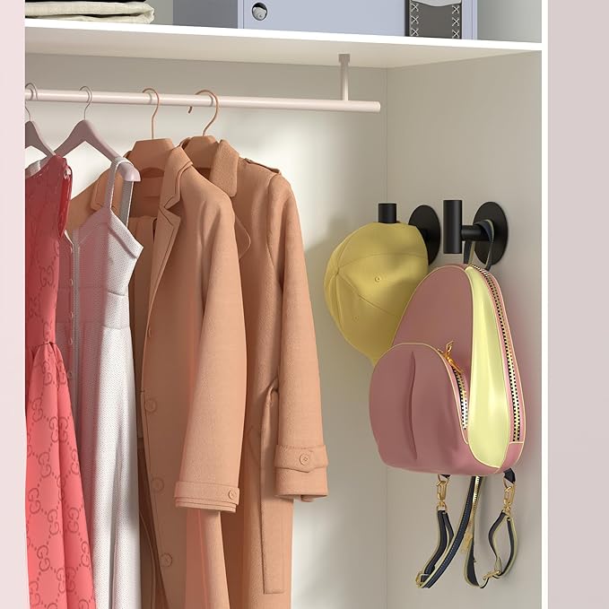 Self-Adhesive Coat Hooks, Stainless Steel Heavy Duty Wall Hooks, Towel Hooks - Image 5