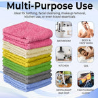 100% Cotton Washcloth Set – Soft, Absorbent Face Towels - Image 6