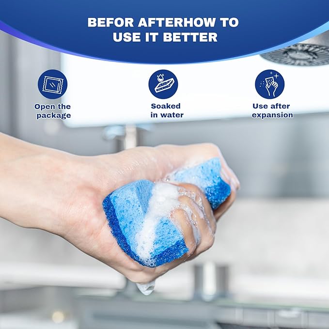9 Pack Zero Scratch Scrub Sponges, Non-Scratch Dish Scrubbers - Image 4