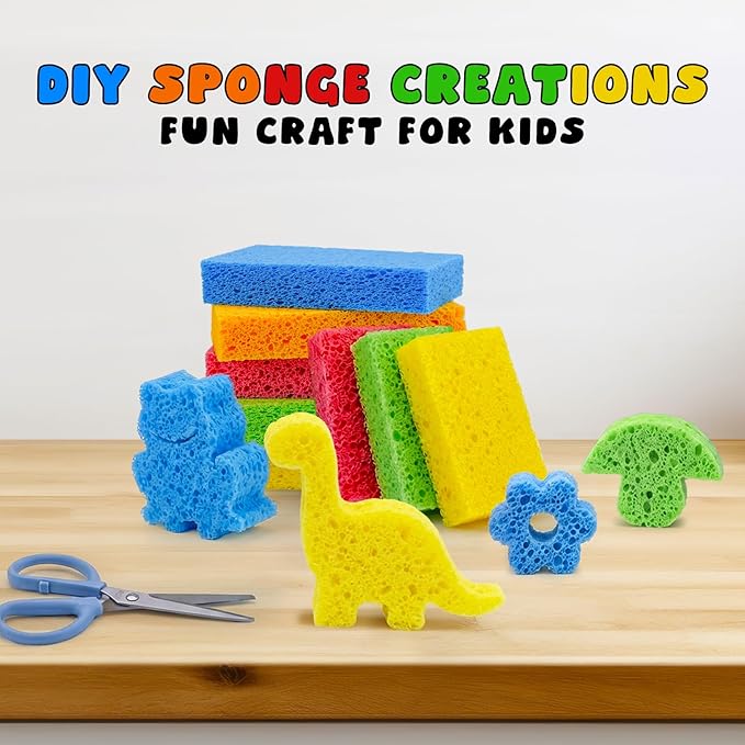 Kitchen Sponges, Non-Scratch Compressed Natural Cellulose Sponges - Image 6