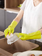 LANON 3 Pairs wahoo Skin-Friendly Cleaning Gloves, Dishwashing Kitchen Gloves - Image 3