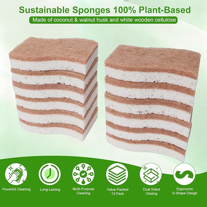 Sponges Kitchen – 12-Pack, Natural sponges - Image 6