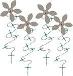 ​DrainWig Shower Drain Hair Catcher – Disposable Silver Flower – No-Touch Hair by DrainWig