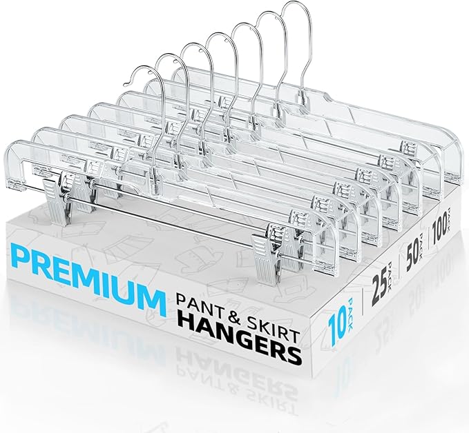 HOUSE DAY Clear Skirt Hangers by HOUSEDAY