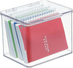 mDesign Small Plastic Home Office Storage Organizer Box Containers - Image 8