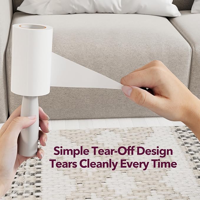 MEIQIHOME Extra Sticky Lint Roller Refills Only, 880 Easy-Tear Sheets - Image 3
