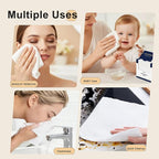 Face Towels, XL Facial Dry Towels 10x12 Inch, Biodegradable Disposable Face - Image 2
