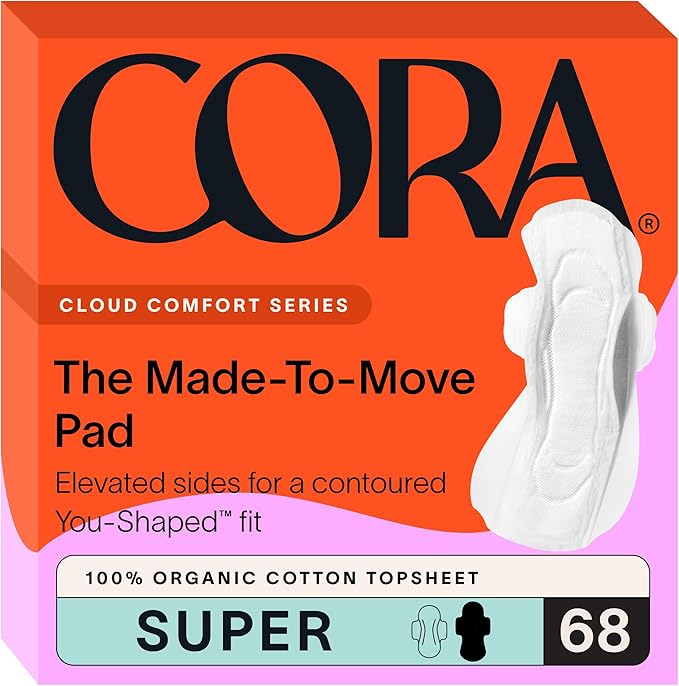 Cora 100% Organic Cotton Topsheet Pads by Cora