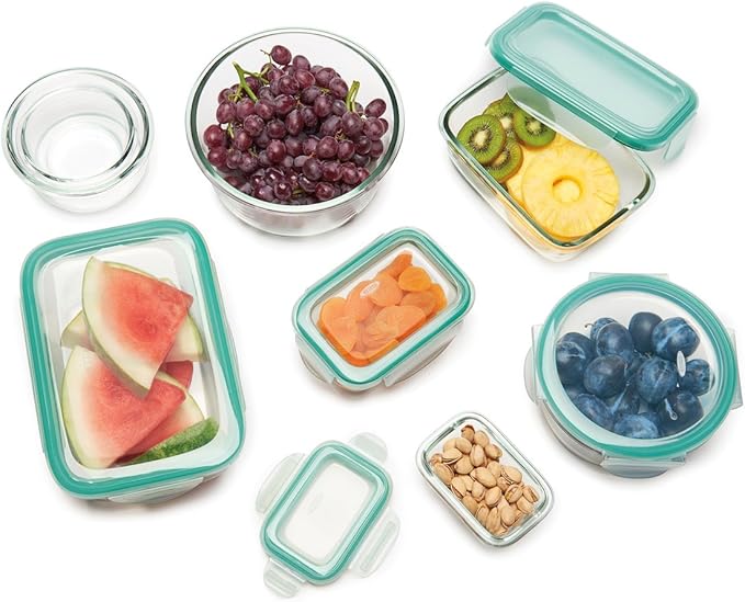 OXO Good Grips 1.6 Cup Smart Seal Leakproof Glass Rectangle Airtight Food - Image 8