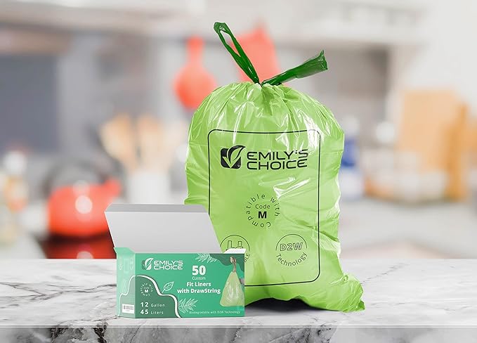 Emily's Choice Heavy Duty Biodegradable Trash Bag Code Mwith D2W Technology - Image 2