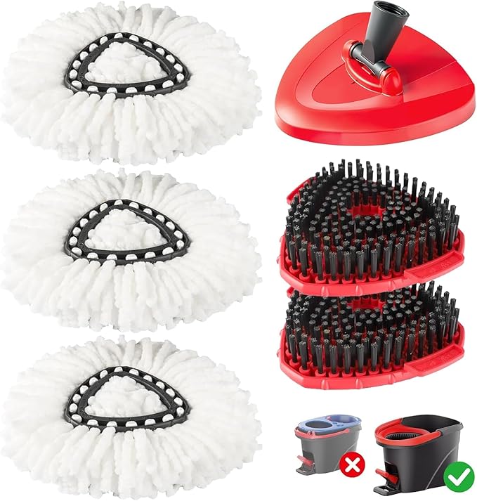 6-in-1 Mop Heads Replacements for O Cedar EasyWring 1 Tank System, Includes 1 by Unknown