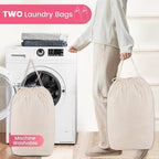MCleanPin 220L Pink Laundry Hamper Large Collapsible Basket - Image 3