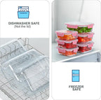 KOMUEE 10 Pack Glass Food Storage Containers, Meal Prep Containers - Image 3