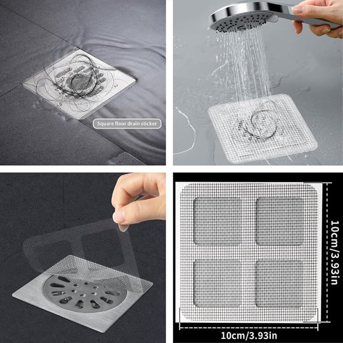 50 Pack Disposable Shower Drain Hair Catcher - Image 2