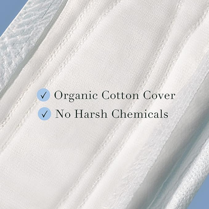 Rael Incontinence Pads for Women, Organic Cotton Cover, Postpartum Essential - Image 4