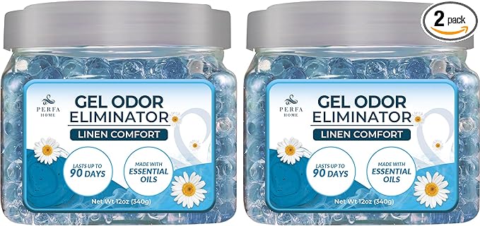 Scented Gel Air Freshener | Linen Comfort Gel Air Fresheners by Perfa