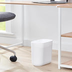 iDesign Small Slim Plastic Bathroom Trash Can, Garbage Can - Image 5