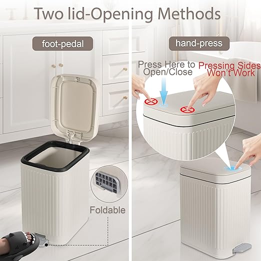 rejomiik Small Bathroom Trash Can - Image 3