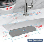 Sink Drain Mat Behind Faucet, Faucet Guard Draining Mat, 90° Foldable Tap - Image 2