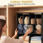 Ofiray-home 3 Tier Hanging Closet Organizer, 10 Compartments Sweater Organizer - Image 5