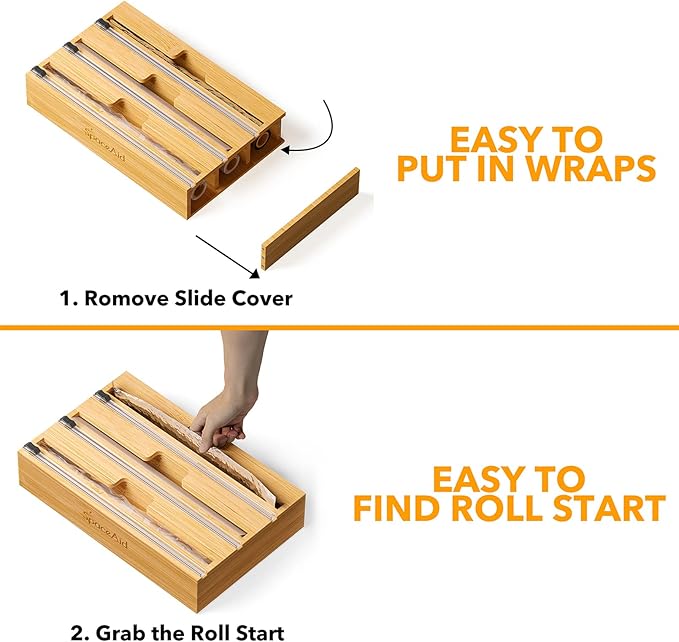 SpaceAid WrapNeat 3 in 1 Wrap Organizer - Image 4