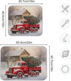 Red Christmas Truck Dish Drying Mat - Image 5