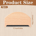 3 Pcs Cashmere Comb, Sweater Combs to Remove Pilling, Portable Wooden Pilling - Image 2