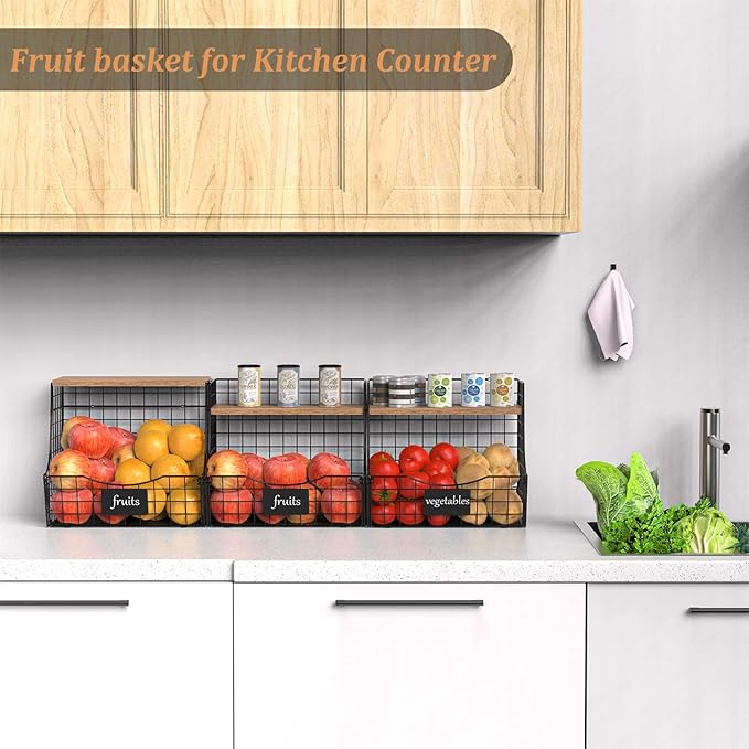 3 Pack Fruit Basket for Kitchen - Image 7