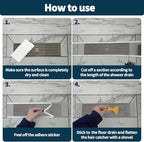 2 PCS 4.7 Inch x 33 FT Disposable Shower Drain Screen Self-Adhesive Stickers - Image 5