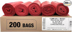 Ultrasac Heavy Duty 55 Gallon Red Trash Bags by Ultrasac