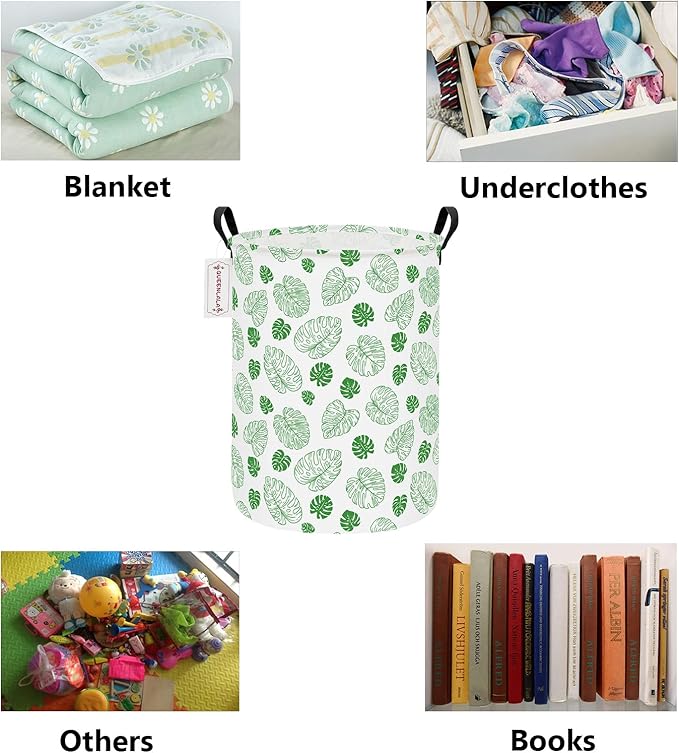 QUEENLALA Large Storage Basket, Laundry Hamper/Bathroom/Home Decor/Collapsible - Image 3