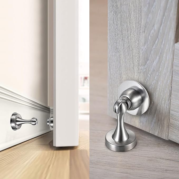 Sumnacon Magnetic Door Stopper, Heavy Duty Stainless Steel Door Stop Holder Come - Image 3