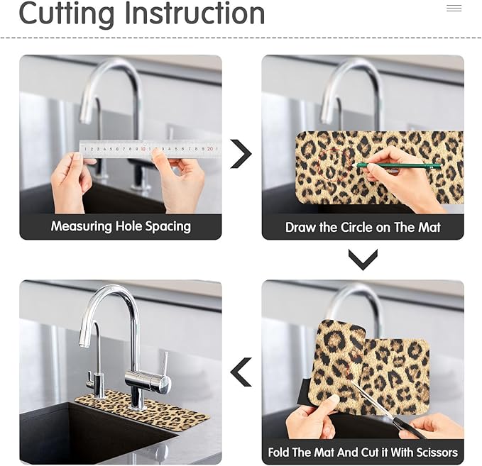Kitchen Sink Splash Guard 1 PC 14.7 Inch Sink Faucet Mat Splash Guard - Image 4