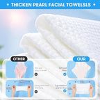 Disposable Face Towel, XL Unscented Facial Towelettes Soft Thick Absorbent - Image 3