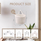 Fabric Wall Hanging Baskets - Image 2