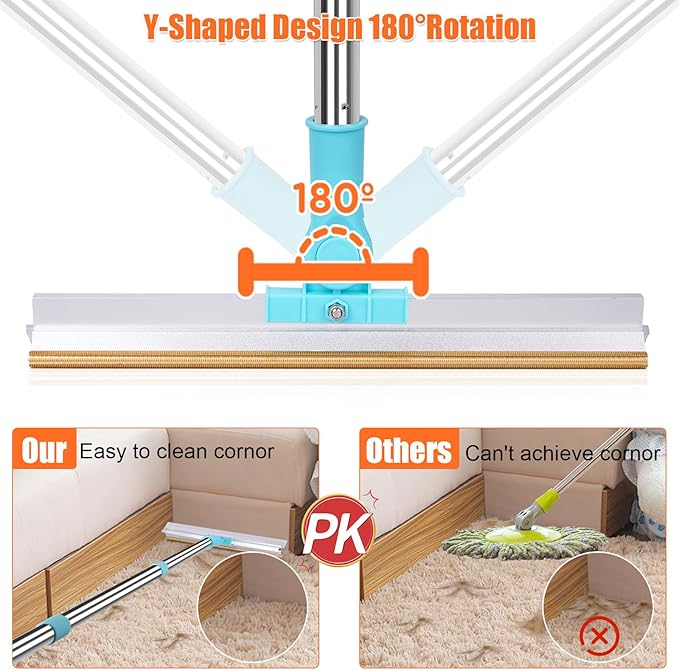 Carpet Rake for Pet Hair Removal, 2 in 1 Pet Hair Remover Tool - Image 6