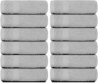 White Classic Luxury Cotton Washcloths 13x13 Inch - Image 2