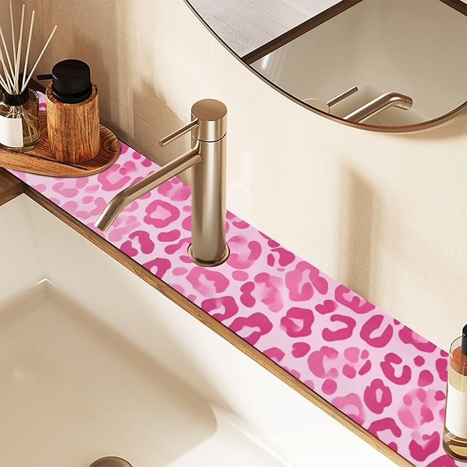 Kitchen Sink Splash Guard 2 PCS 30 Inch Sink Faucet Mat Splash Guard - Image 7