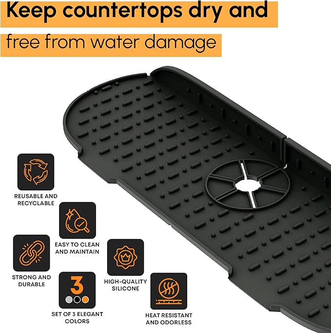Silicone Splash Guard, Sink Protectors - Image 5